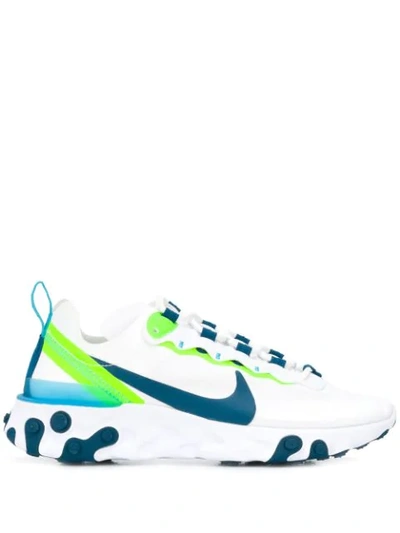 Shop Nike Chunky Sole Sneakers In 102 White/blue Force-summit White