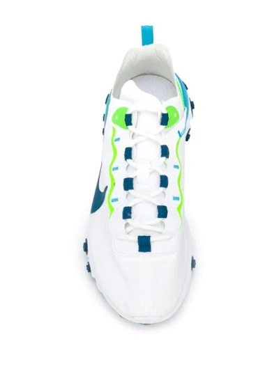 Shop Nike Chunky Sole Sneakers In 102 White/blue Force-summit White