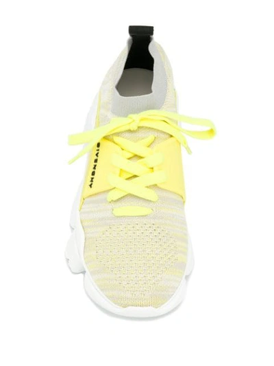 Shop Givenchy Jaw Low-top Sneakers In Yellow