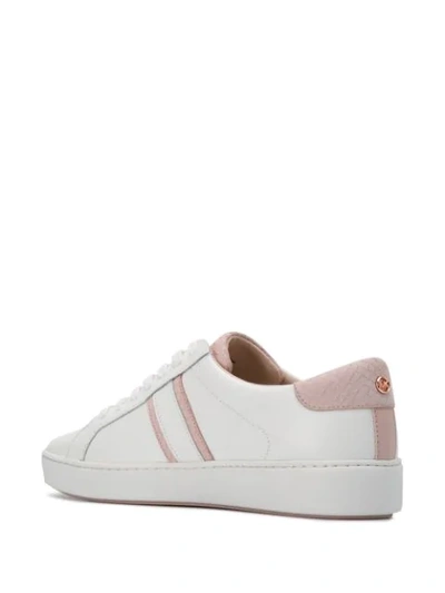 Shop Michael Michael Kors Lace Up Sneakers In White