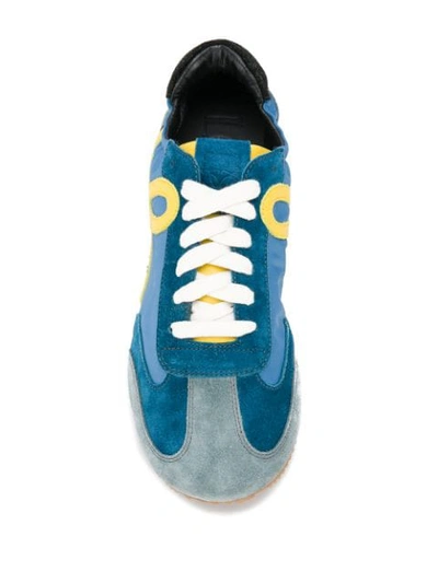 Shop Loewe Low-top Runner Sneakers In Blue