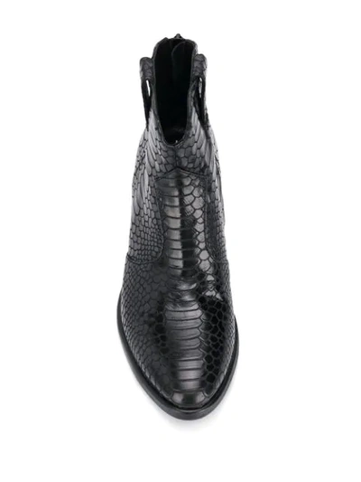 Shop Strategia Hem Ankle Boots In Black