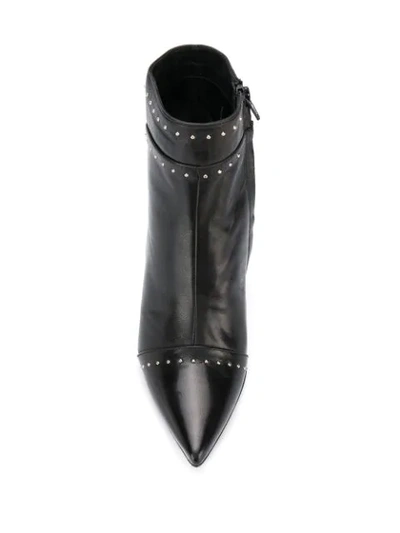 Shop Marc Ellis Studded Ankle Boots In Black