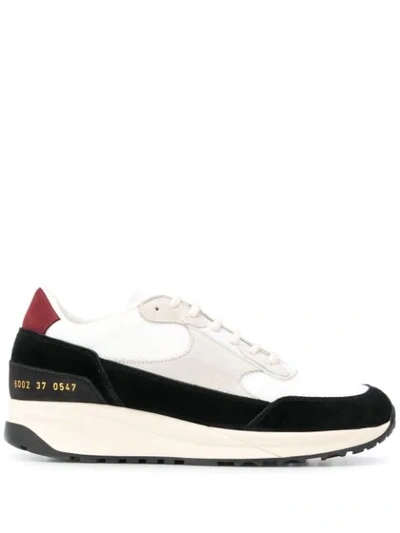 Shop Common Projects Platform Sole Sneakers In Black ,white