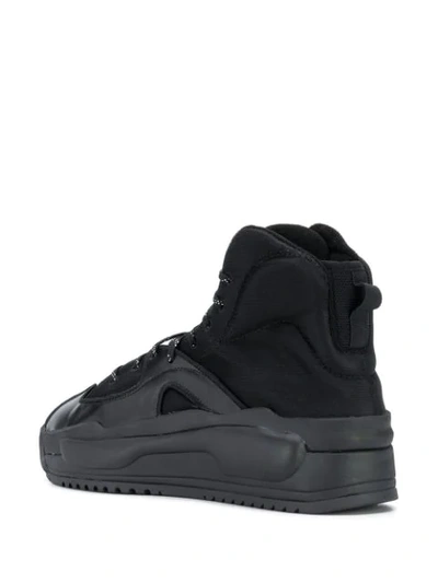 Shop Y-3 Ankle Lace-up Sneakers In Black