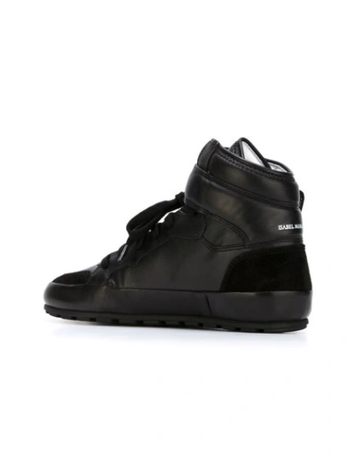Shop Isabel Marant Étoile 'bessy' Hi-top Sneakers - Black