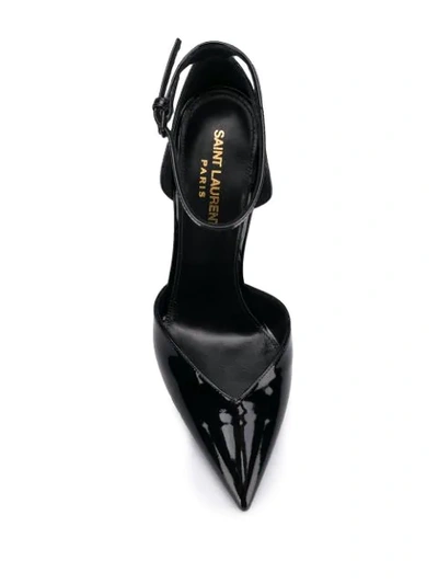 Shop Saint Laurent Opyum 110mm Pumps In Black