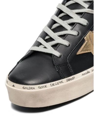 Shop Golden Goose Superstar Leather Sneakers In Black