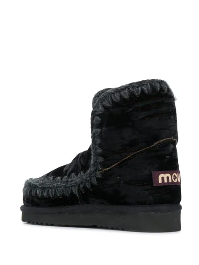 Shop Mou Eskimo Ankle Boots In Black