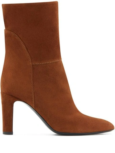 Shop Giuseppe Zanotti Viviana Boots In Brown