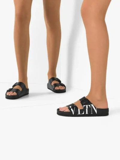 Valentino Garavani X Birkenstock Vlnt Slides In Black | ModeSens