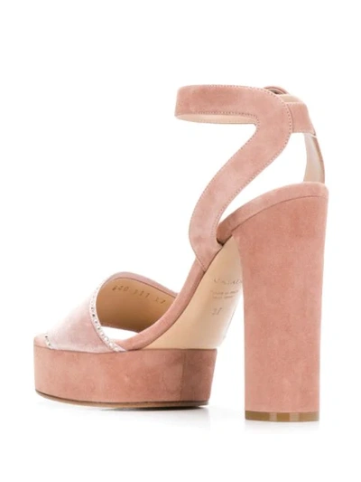 Shop Casadei Platform Sandals In Pink