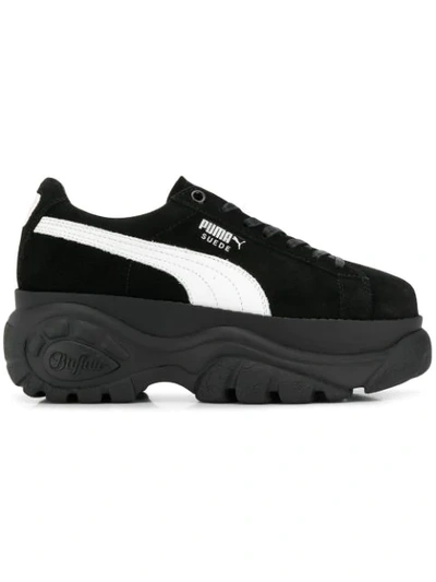 Puma Buffalo London Suede Sneakers In Black | ModeSens