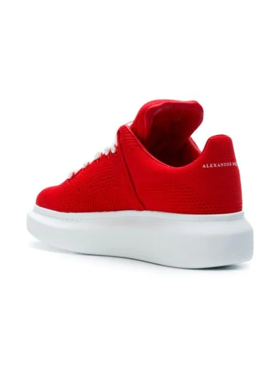 Shop Alexander Mcqueen Oversized Sole Sneakers In Red