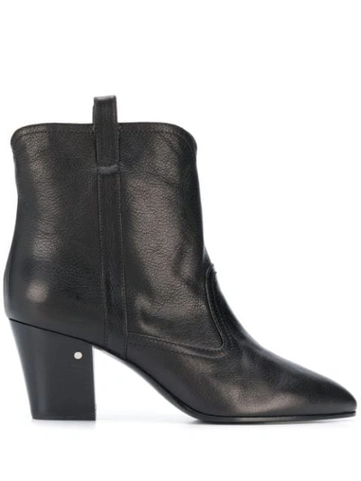 Shop Laurence Dacade Cowboy Style Ankle Boots In Black