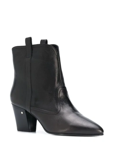 Shop Laurence Dacade Cowboy Style Ankle Boots In Black