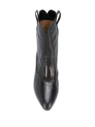 Shop Laurence Dacade Cowboy Style Ankle Boots In Black