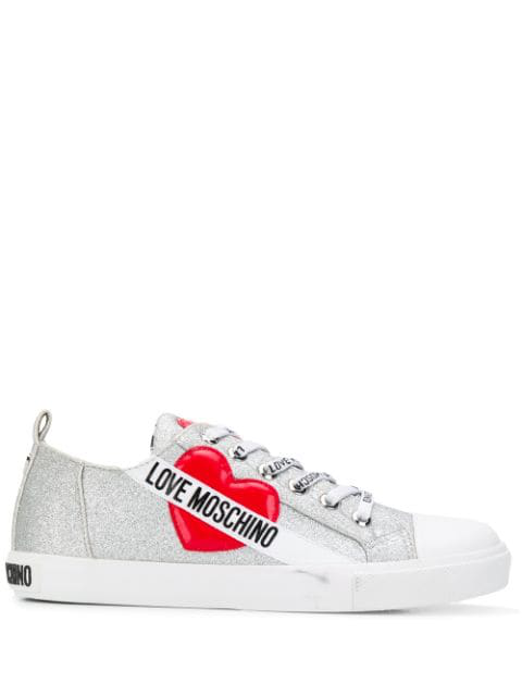 moschino glitter sneakers