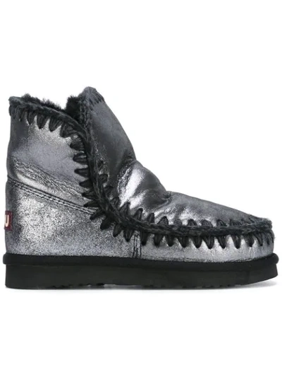 Shop Mou 'eskimo 18' Boots - Metallic