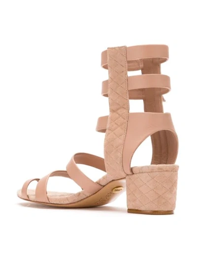 Shop Andrea Bogosian Leather Sandals - Neutrals