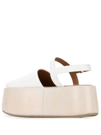 Shop Marsèll Platform Sandals In White