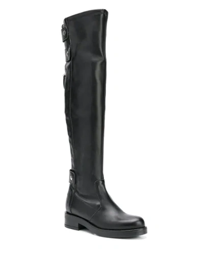 ALBANO KNEE-LENGTH BOOTS - 黑色