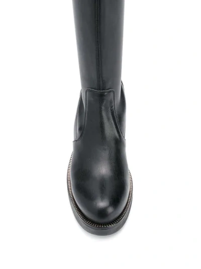 Shop Albano Knee-length Boots In Black