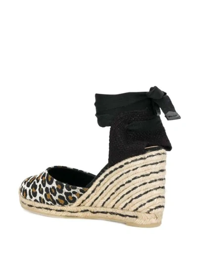 Shop Castaã±er Carina Wedge Espadrilles In Black