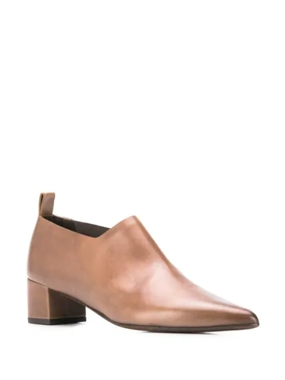 Shop Marsèll Low Pointed Pumps In Brown