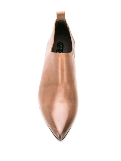 Shop Marsèll Low Pointed Pumps In Brown