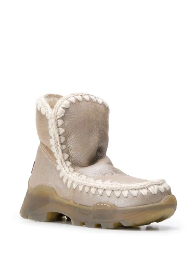 Shop Mou Eskimo 18 Ankle Boots In Neutrals