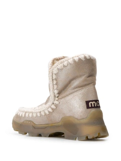Shop Mou Eskimo 18 Ankle Boots In Neutrals