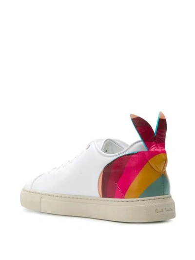 Shop Paul Smith Basso Swirl Rabbit Detail Sneakers In White