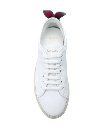 Shop Paul Smith Basso Swirl Rabbit Detail Sneakers In White