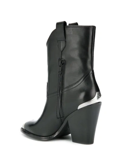 Shop Ash Elvis Block Heeled Boots In Black