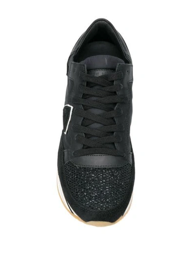Shop Philippe Model Platform Heel Sneakers In Black