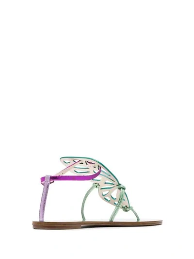 Shop Sophia Webster Bibi Butterfly Sandals In Silver