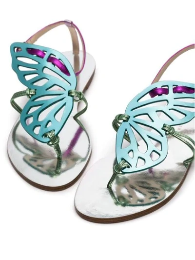 Shop Sophia Webster Bibi Butterfly Sandals In Silver