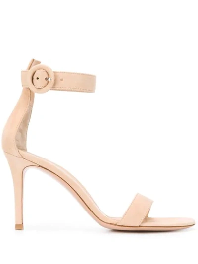 GIANVITO ROSSI PORTOFINO SANDALS - 大地色