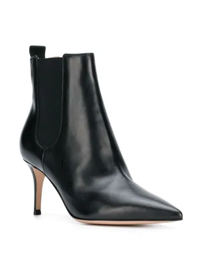 Shop Gianvito Rossi Pointed Toe Boots In Black