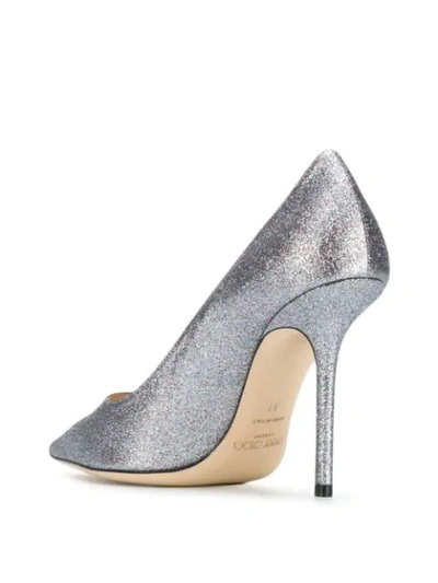 Shop Jimmy Choo Love 100 Pumps In Metallic