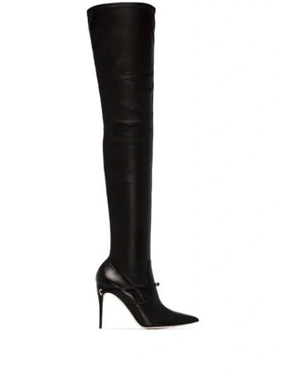 Shop Jennifer Chamandi 'ivan 105mm' Stiefel In Black