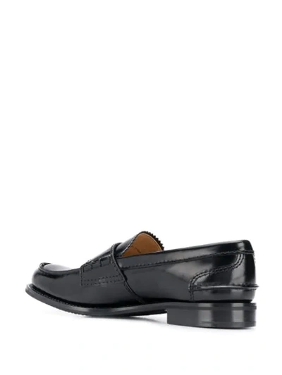 Shop Church's Double Buckle Loafers In Black