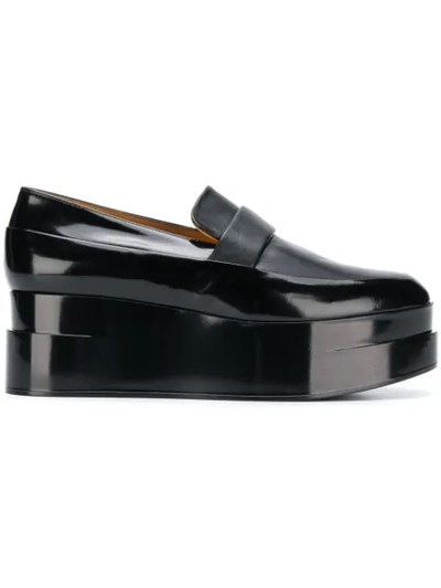 Shop Clergerie Lynn Platform Loafers In Black