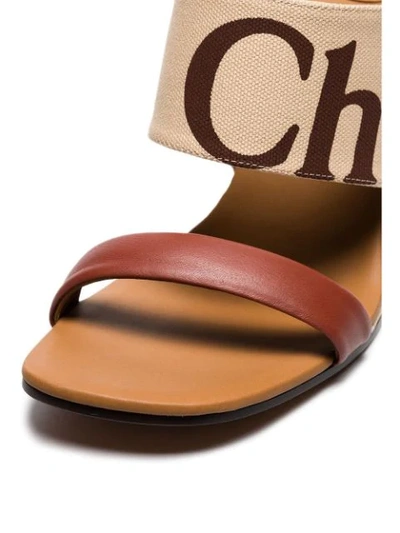 Shop Chloé Wedge Slip In Brown