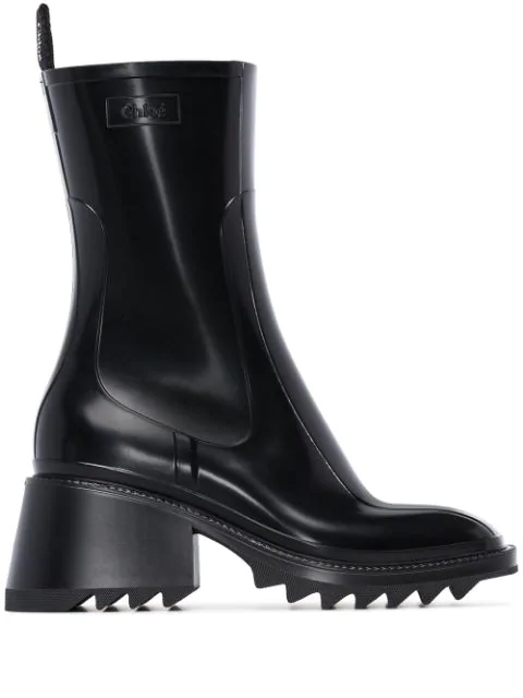 platform rain boots