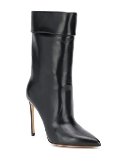Shop Francesco Russo Pointed Stiletto Boots In Black
