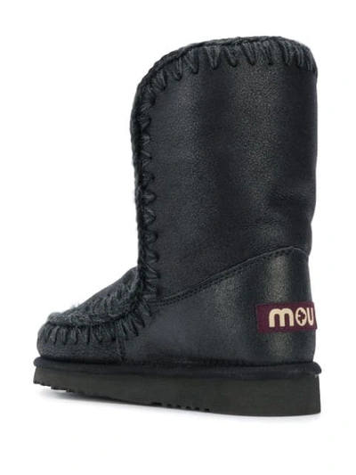 Shop Mou Eskimo Boots In Black