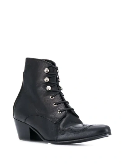 Shop Saint Laurent Susan Ankle Boots In Black