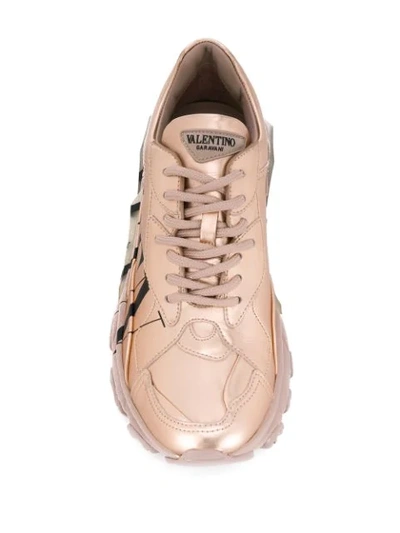 Shop Valentino Bounce Vltn Sneakers In Pink